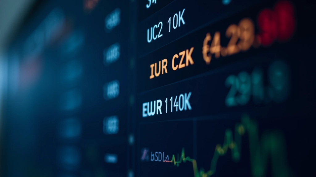 Sazby měnových párů a devizové operace na finančním trhu