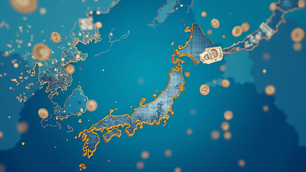 Grafické znázornění finančních toků a měnových párů s Japan a Českou republikou